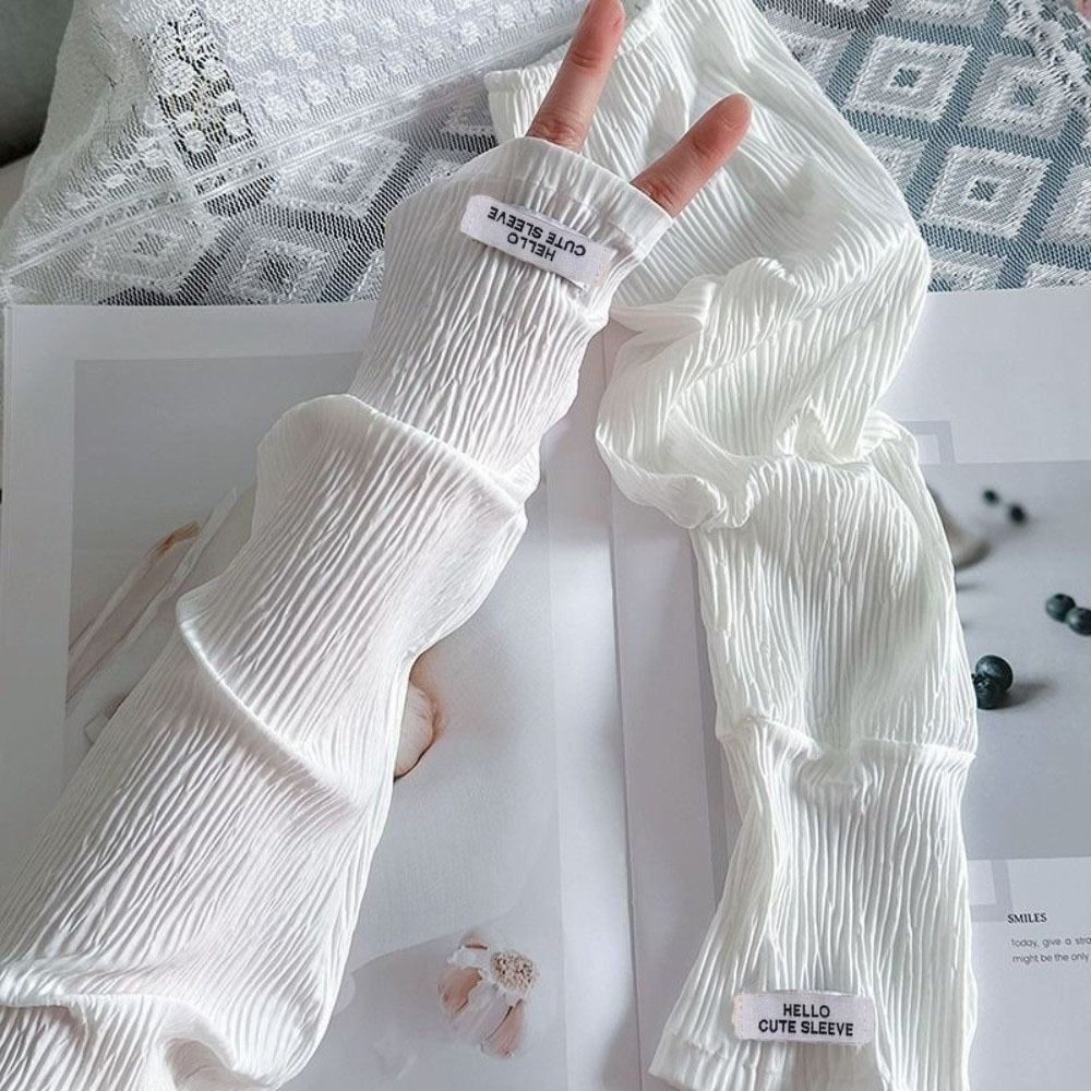 Elastic Lace Trim - Mangas de Proteção Solar em Renda