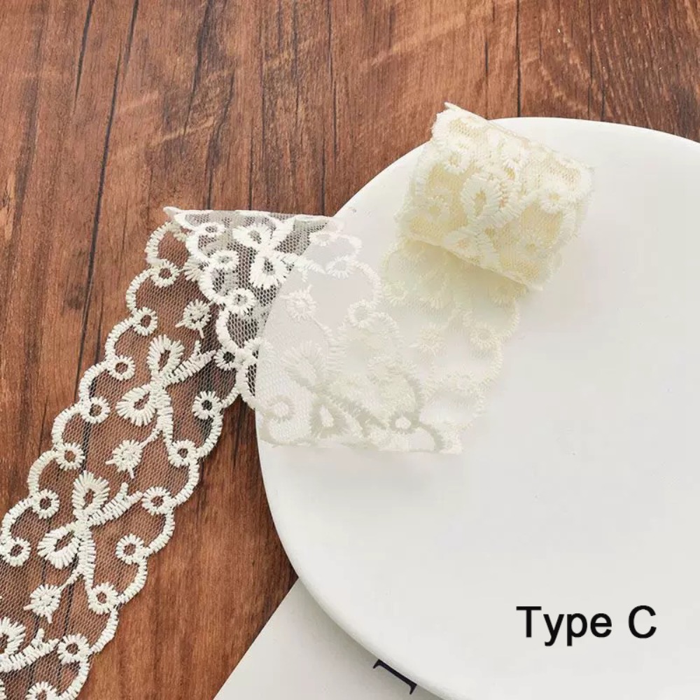 5 Jardas de Renda de Algodão P - Lace Ribbon Trim avaliação e preço